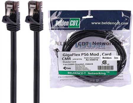 کابل شبکه BELDEN مدلCAT6 UTP متراژ 3 متر