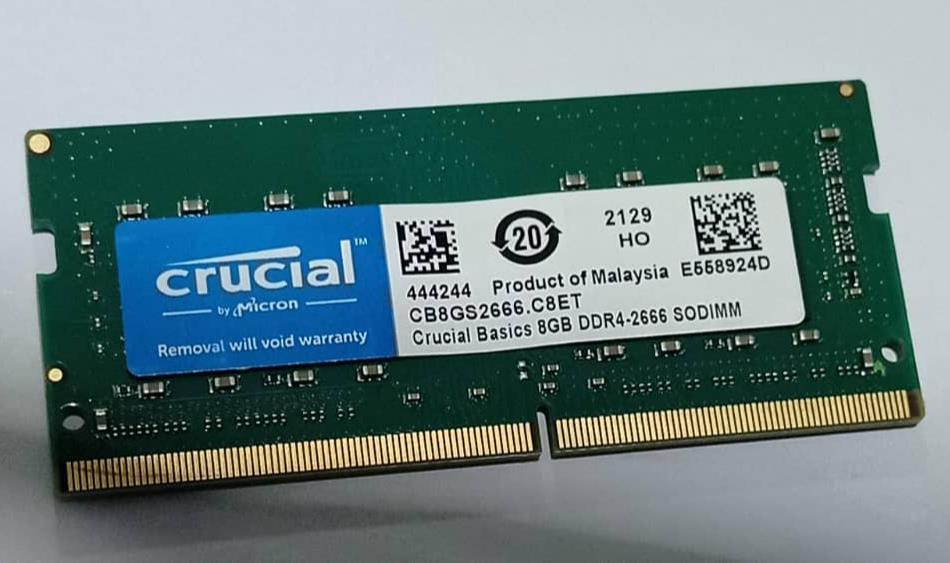 رم لپ تاپ Crucial Basics 8GB DDR4 2666MHz